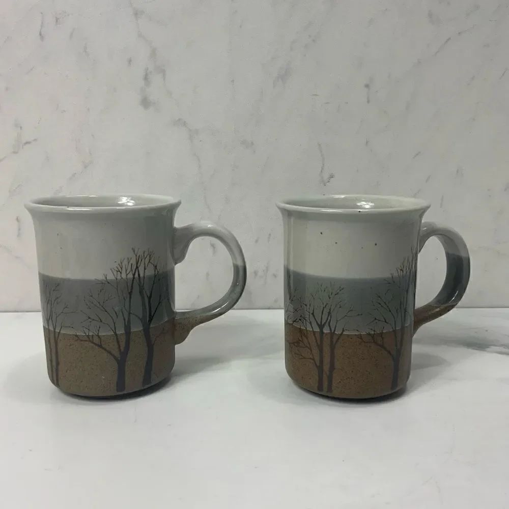 Set of 2 Stoneware mugs